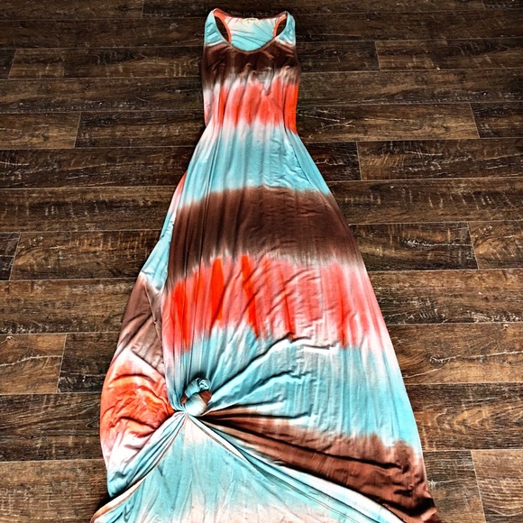 dress with knot at bottom